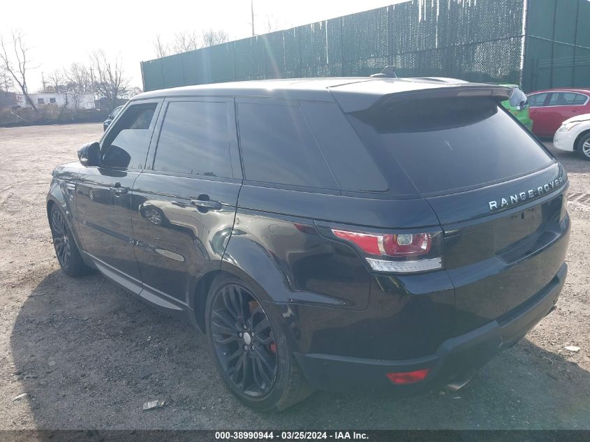 2015 Land Rover Range Rover Sport 3.0L V6 Supercharged Hse VIN: SALWR2VF2FA538056 Lot: 38990944