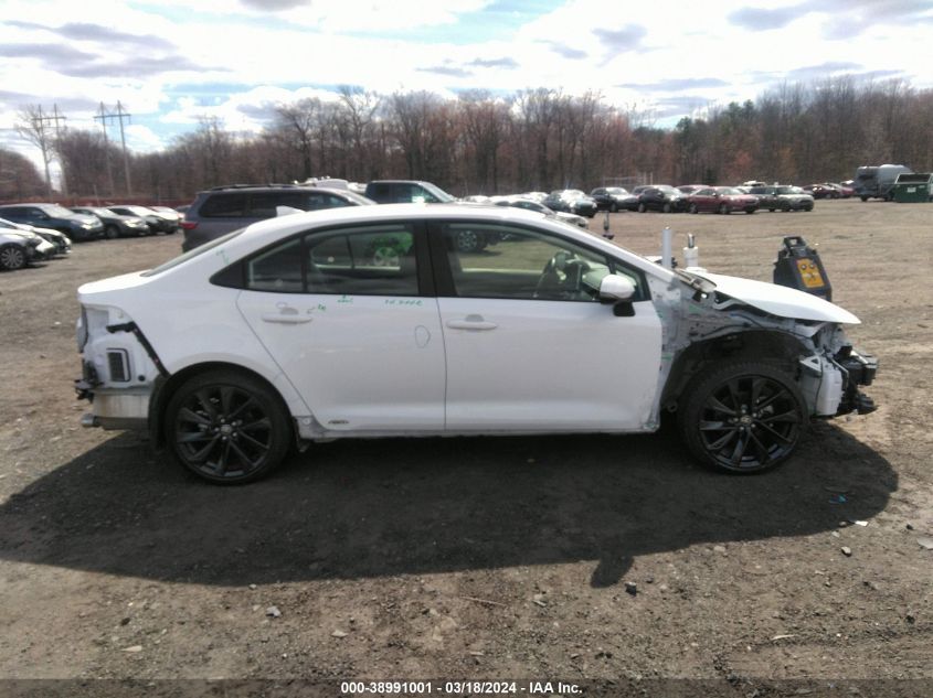 2023 Toyota Corolla Hybrid Se Infrared VIN: JTDBDMHE2PJ001689 Lot: 38991001