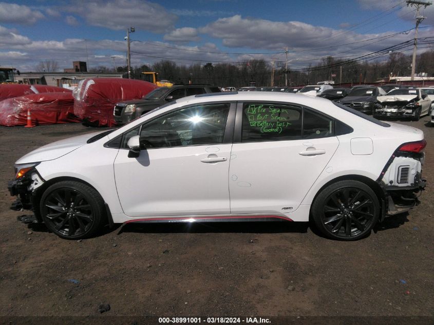 2023 Toyota Corolla Hybrid Se Infrared VIN: JTDBDMHE2PJ001689 Lot: 38991001