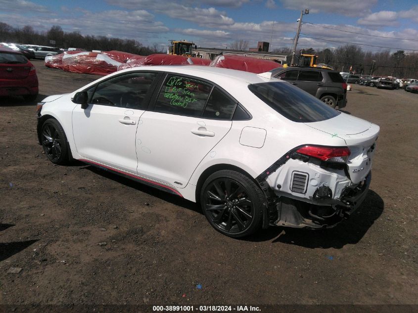 2023 Toyota Corolla Hybrid Se Infrared VIN: JTDBDMHE2PJ001689 Lot: 38991001