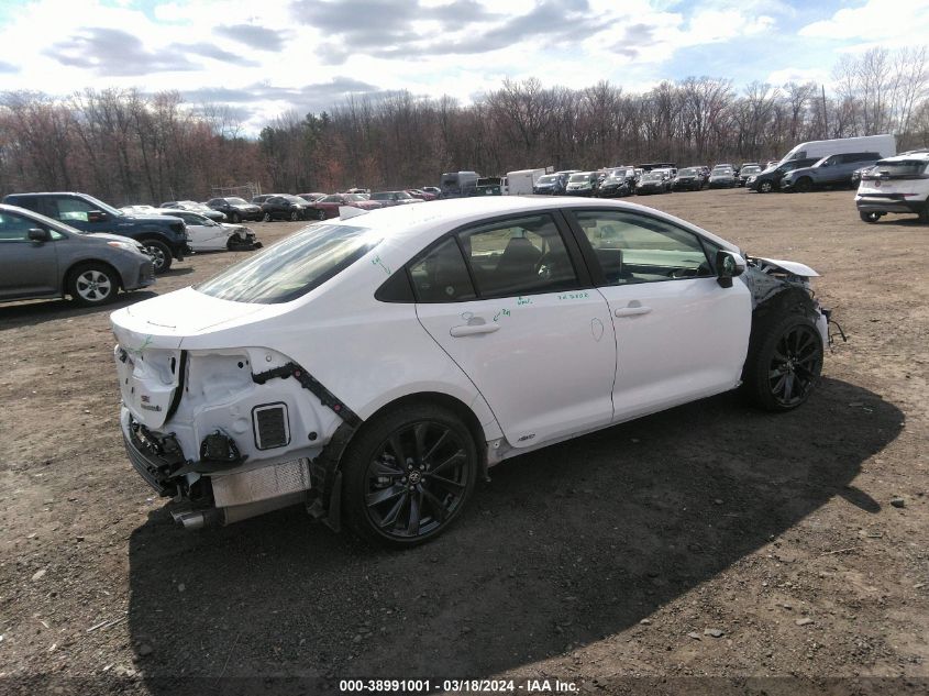 2023 Toyota Corolla Hybrid Se Infrared VIN: JTDBDMHE2PJ001689 Lot: 38991001