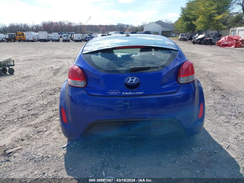 2012 Hyundai Veloster Base W/Black VIN: KMHTC6AD3CU036217 Lot: 38991087