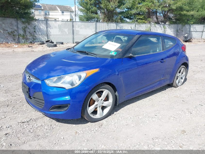 2012 Hyundai Veloster Base W/Black VIN: KMHTC6AD3CU036217 Lot: 38991087