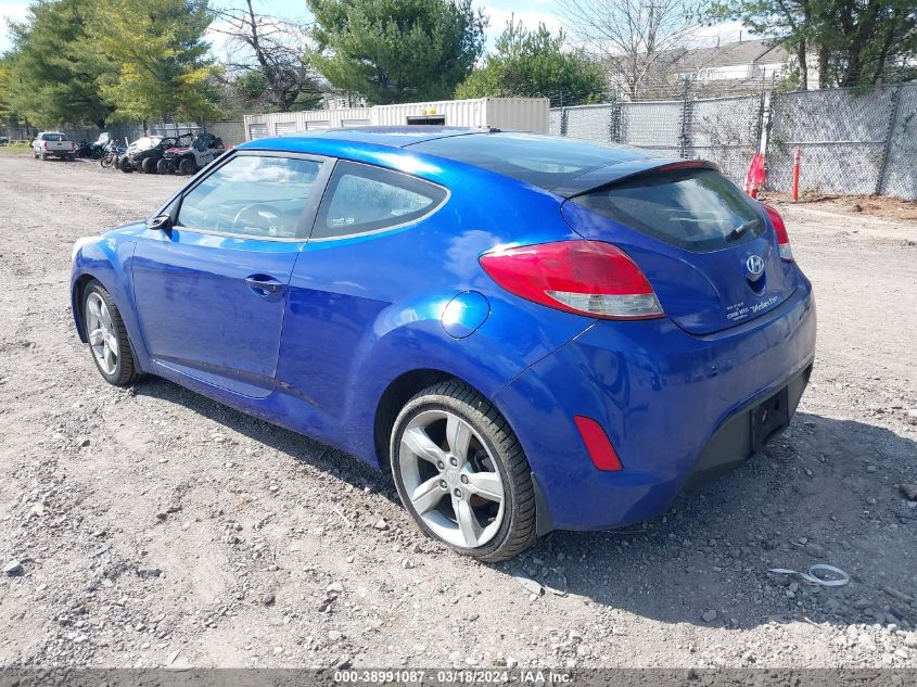 2012 Hyundai Veloster Base W/Black VIN: KMHTC6AD3CU036217 Lot: 38991087