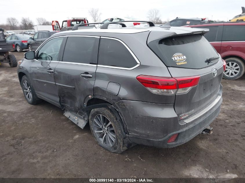 2017 Toyota Highlander Xle VIN: 5TDJZRFH3HS376759 Lot: 38991140