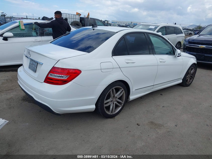2014 MERCEDES-BENZ C-CLASS VIN: WDDGF4HB6EA965561