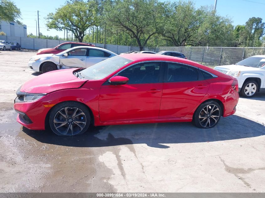 2HGFC2F86KH516633 | 2019 HONDA CIVIC