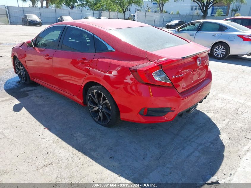 2HGFC2F86KH516633 | 2019 HONDA CIVIC