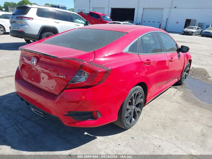 2HGFC2F86KH516633 | 2019 HONDA CIVIC