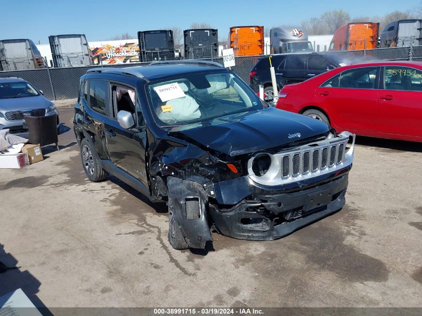 2018 Jeep Renegade Limited 4X4 VIN: ZACCJBDB9JPH66872 Lot: 38991715