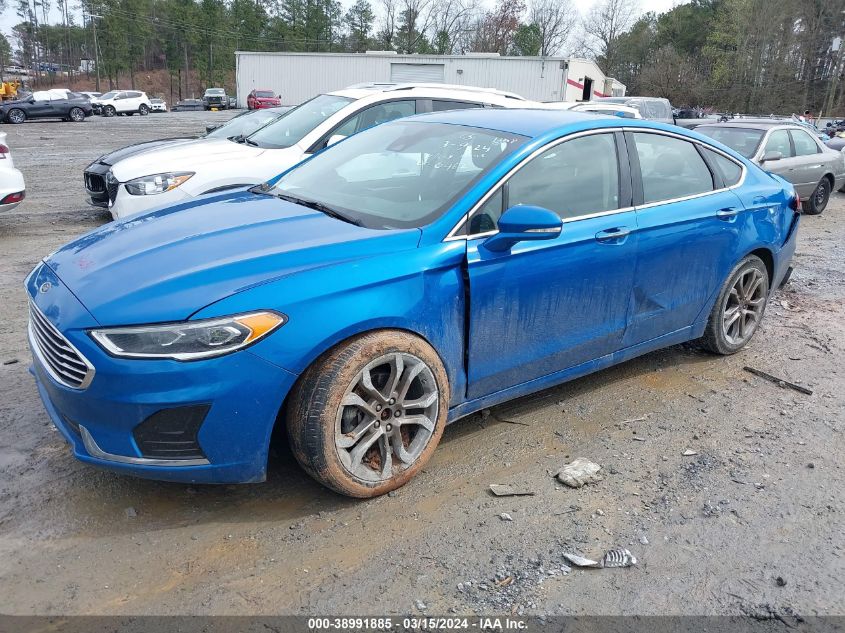 2019 Ford Fusion Sel VIN: 3FA6P0CD7KR180462 Lot: 38991885