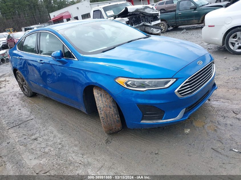 2019 Ford Fusion Sel VIN: 3FA6P0CD7KR180462 Lot: 38991885