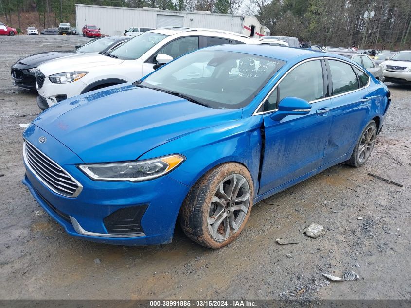 2019 Ford Fusion Sel VIN: 3FA6P0CD7KR180462 Lot: 38991885