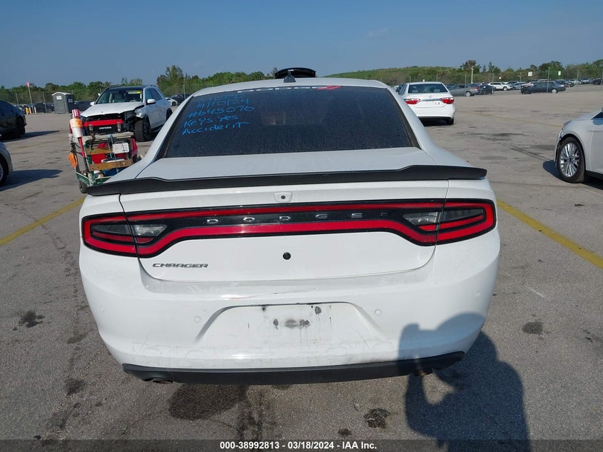 VIN 2C3CDXAG0KH645076 2019 DODGE CHARGER POLICE