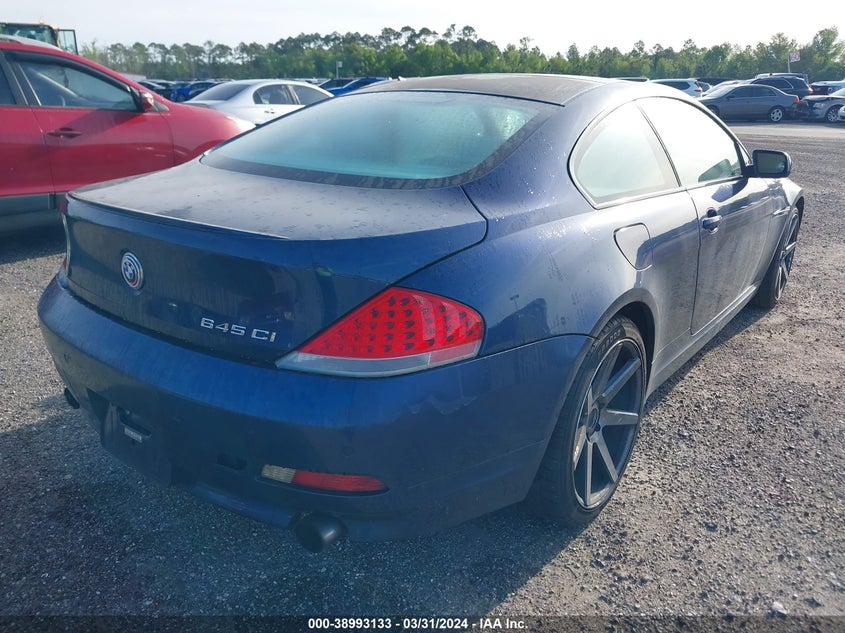 2005 BMW 645Ci VIN: WBAEH73495B216248 Lot: 38993133