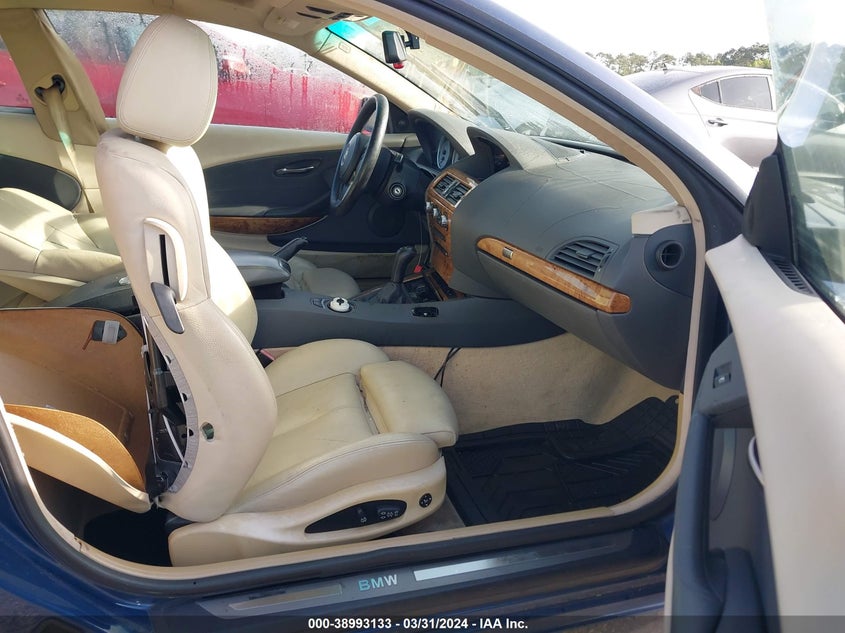 2005 BMW 645Ci VIN: WBAEH73495B216248 Lot: 38993133