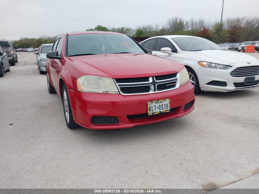 2013 DODGE AVENGER SE V6 - 1C3CDZAG4DN548372