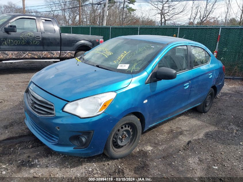 2017 Mitsubishi Mirage G4 Es VIN: ML32F3FJ2HHF12645 Lot: 38994119