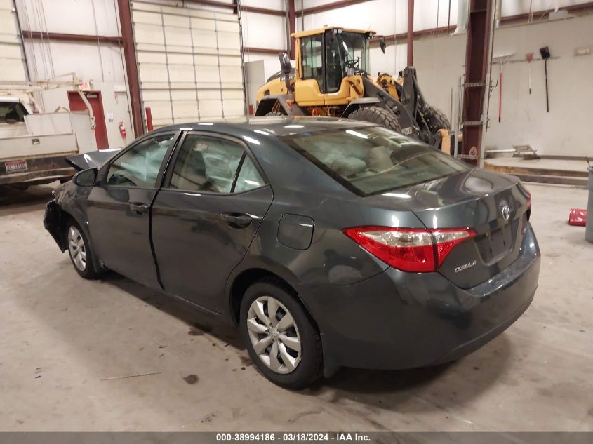 2015 Toyota Corolla Le VIN: 5YFBURHE2FP340640 Lot: 38994186