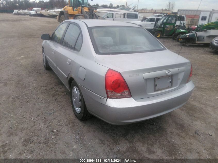 2005 Hyundai Elantra Gls/Gt VIN: KMHDN46D15U159884 Lot: 38994581