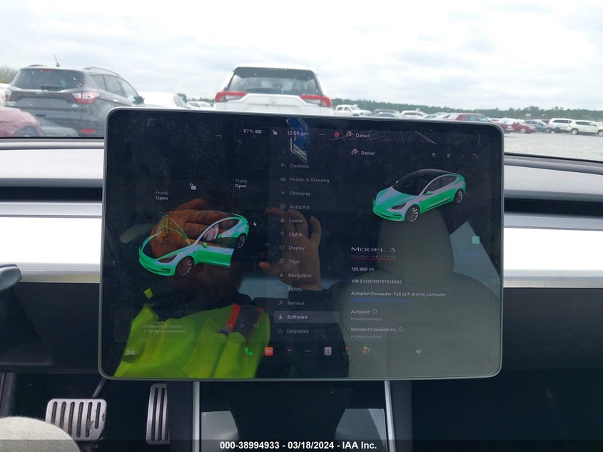 VIN 5YJ3E1EB7KF214082 2019 TESLA MODEL 3 LONG RANGE/PERFORMANCE