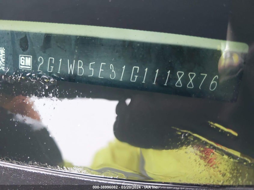 2016 CHEVROLET IMPALA LIMITED LT - 2G1WB5E31G1118876