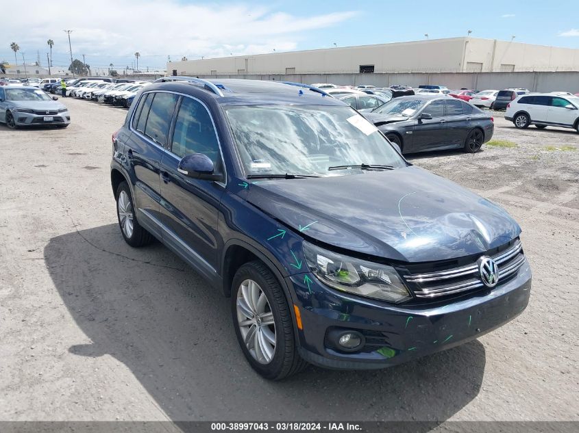 2016 VOLKSWAGEN TIGUAN SE - WVGBV7AX4GW579026