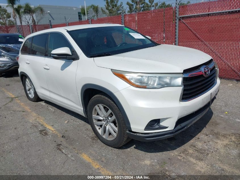 2016 TOYOTA HIGHLANDER LE V6 - 5TDZKRFH5GS178254