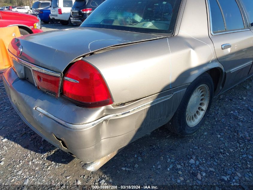 2001 Mercury Grand Marquis Ls VIN: 2MEFM75W21X626204 Lot: 38997208