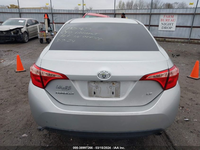 2019 Toyota Corolla Le VIN: 5YFBURHEXKP893076 Lot: 38997266