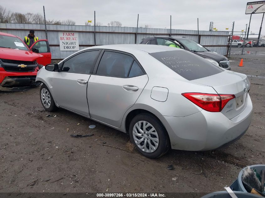 2019 Toyota Corolla Le VIN: 5YFBURHEXKP893076 Lot: 38997266