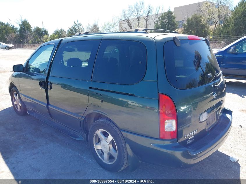 4N2ZN16T42D813706 2002 Nissan Quest Se