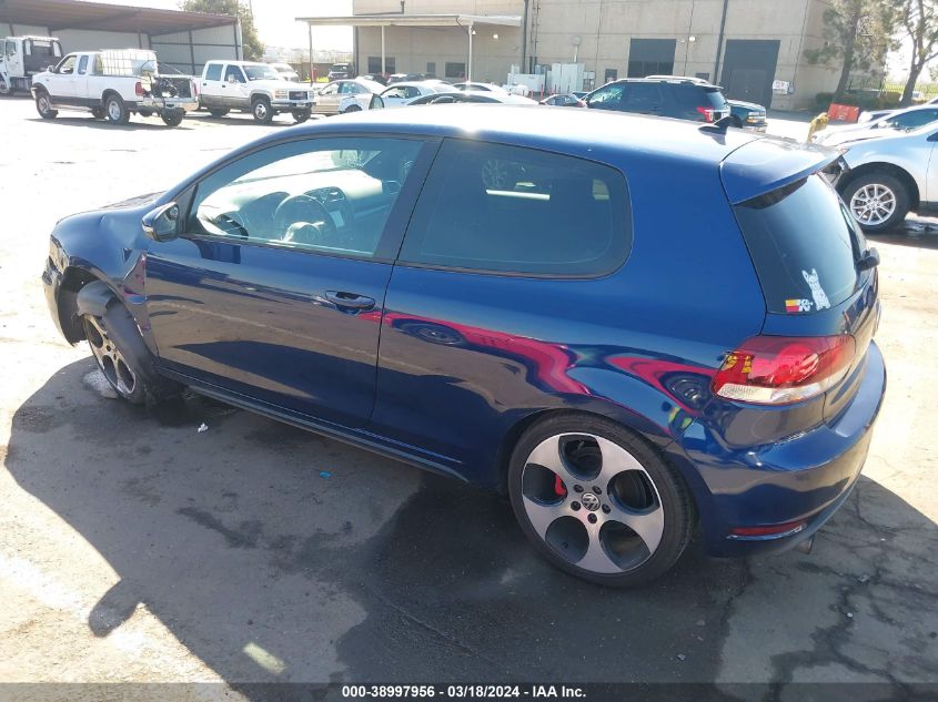 2012 Volkswagen Gti 2-Door VIN: WVWFV7AJ1CW193272 Lot: 38997956