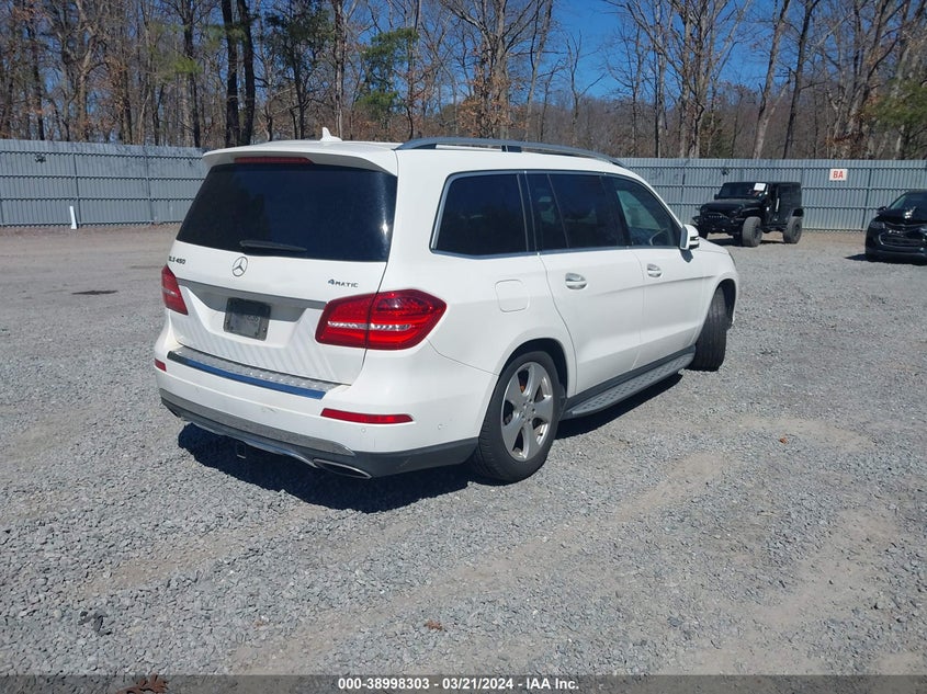 2017 Mercedes-Benz Gls 450 4Matic VIN: 4JGDF6EE0HA829742 Lot: 38998303