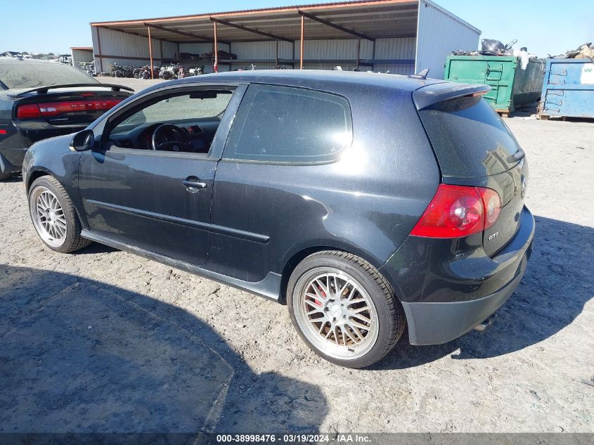 2009 Volkswagen Gti 2-Door VIN: WVWFD71K69W013918 Lot: 38998476