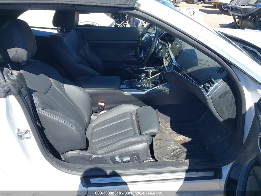 2021 BMW 430I VIN: WBA23AT00MCG90838 Lot: 38998518