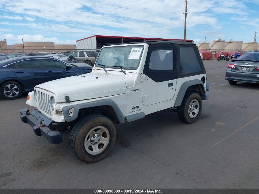 2003 Jeep Wrangler Sport VIN: 1J4FA49S23P337956 Lot: 38998599