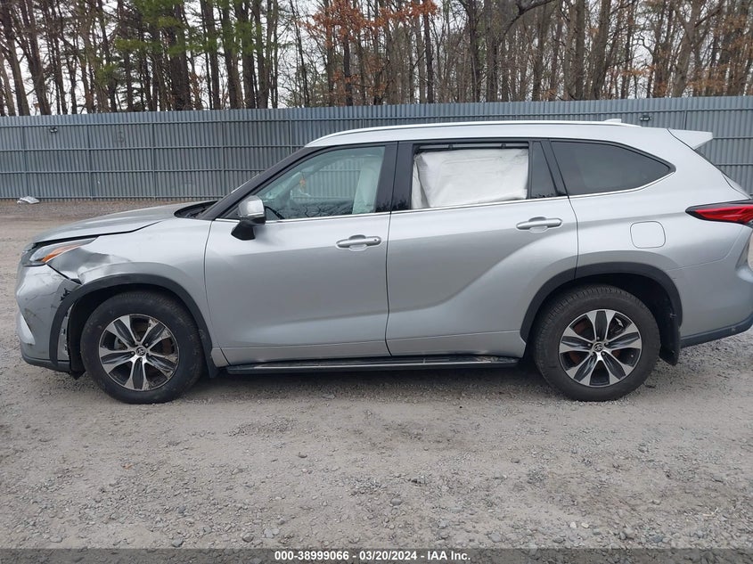 VIN 5TDHZRBH1MS075308 2021 TOYOTA HIGHLANDER XLE
