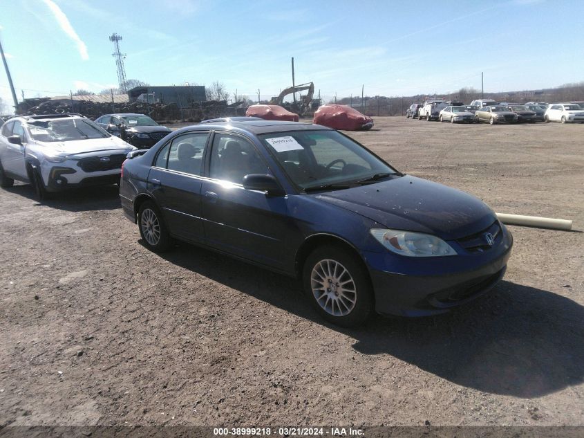 2HGES26705H539027 | 2005 HONDA CIVIC