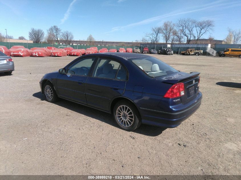 2HGES26705H539027 | 2005 HONDA CIVIC