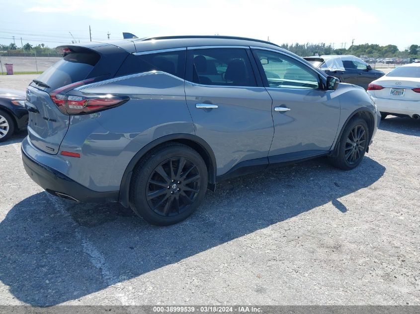 2022 Nissan Murano Sv Intelligent Awd VIN: 5N1AZ2BSXNC123844 Lot: 38999539