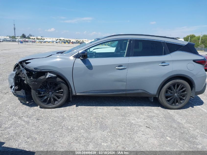 2022 Nissan Murano Sv Intelligent Awd VIN: 5N1AZ2BSXNC123844 Lot: 38999539