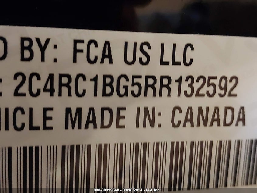 2024 CHRYSLER PACIFICA TOURING L - 2C4RC1BG5RR132592