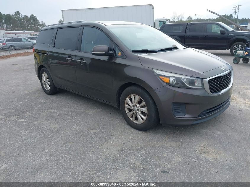 2015 Kia Sedona Lx VIN: KNDMB5C10F6060248 Lot: 38999848