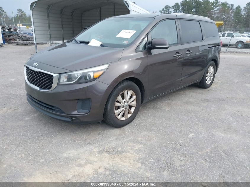 2015 Kia Sedona Lx VIN: KNDMB5C10F6060248 Lot: 38999848