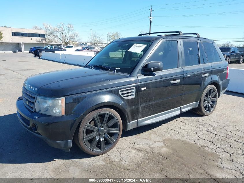 2009 Land Rover Range Rover Sport Hse VIN: SALSK25439A213776 Lot: 39000041