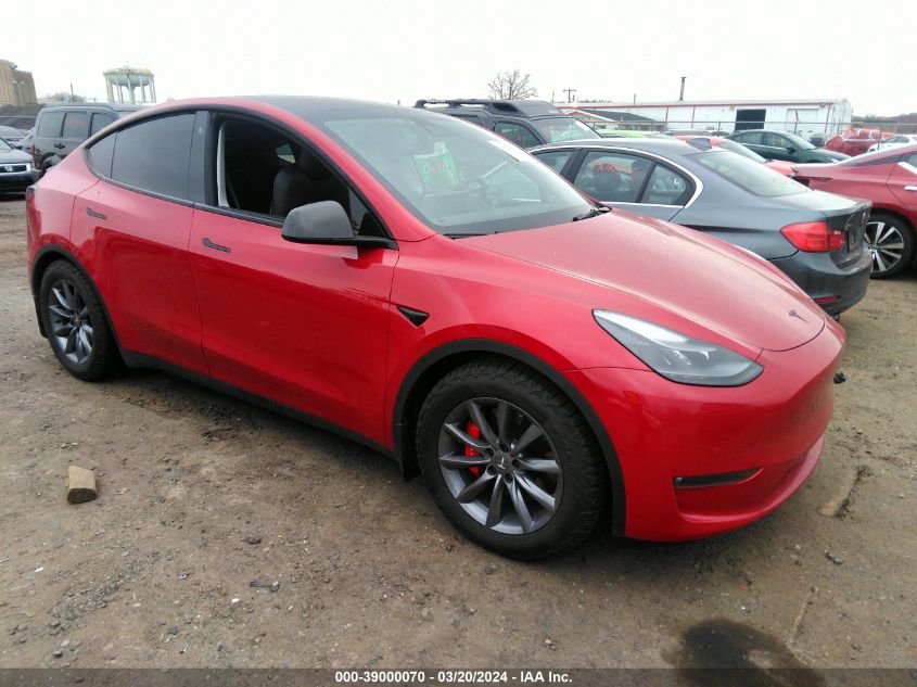 2022 TESLA MODEL Y - 7SAYGDEF6NF372263