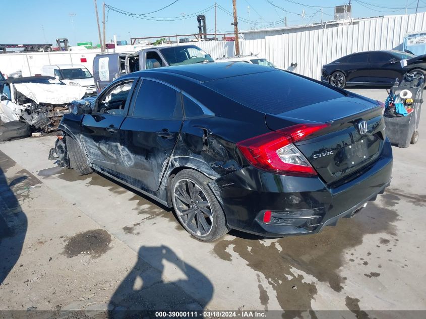 2019 Honda Civic Sport VIN: 2HGFC2F8XKH525772 Lot: 39000111