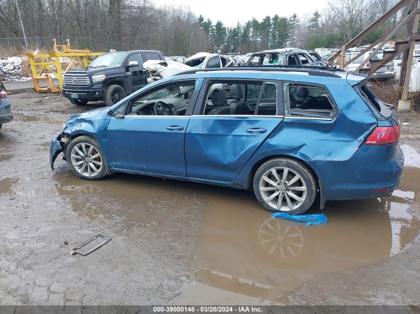 2015 VOLKSWAGEN GOLF SPORTWAGEN TSI SE 4-DOOR - 3VWC17AUXFM507298