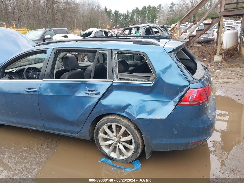 2015 VOLKSWAGEN GOLF SPORTWAGEN TSI SE 4-DOOR - 3VWC17AUXFM507298